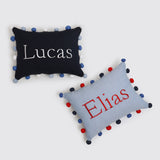 Pom Pom Pillow (Navy)