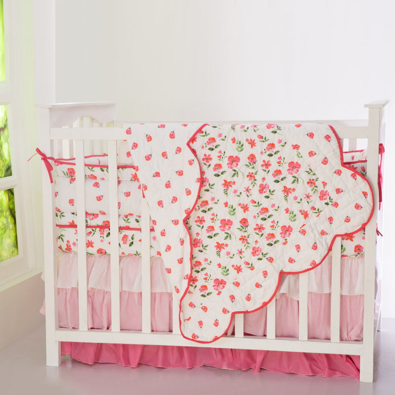 Blossoms Organic Complete Crib Bedding Set