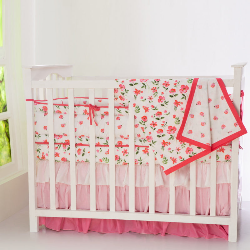 Blossoms Organic Complete Crib Bedding Set