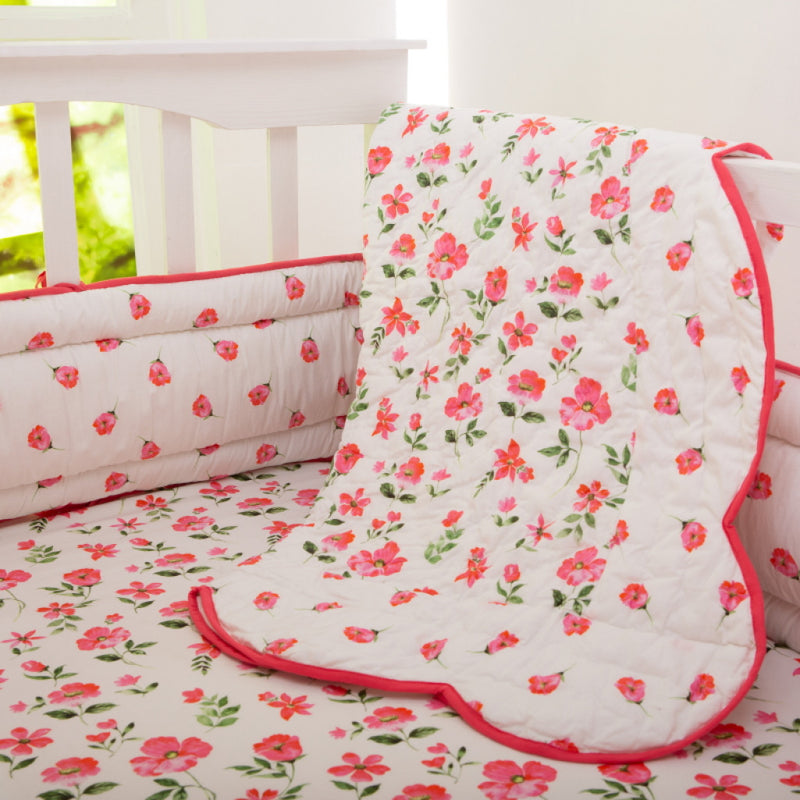 Blossoms Organic Complete Crib Bedding Set (With Bumper)