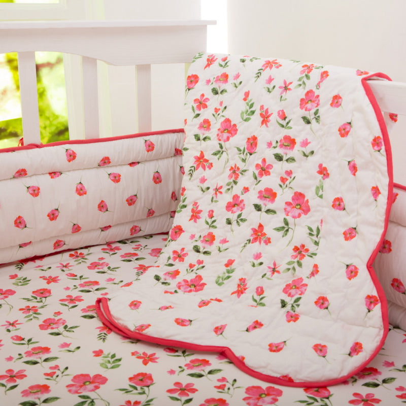 Blossoms Organic Complete Crib Bedding Set