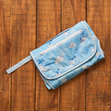 Celestial Blue Organic Diaper Clutch