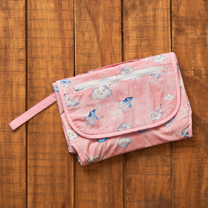 Celestial Pink Organic Diaper Clutch
