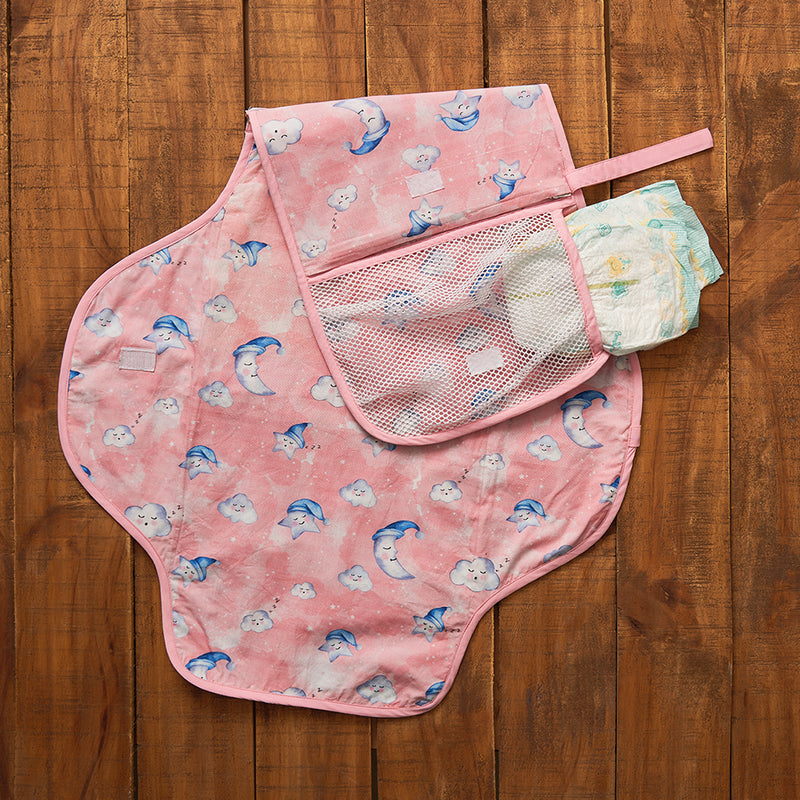 Celestial Pink Organic Diaper Clutch