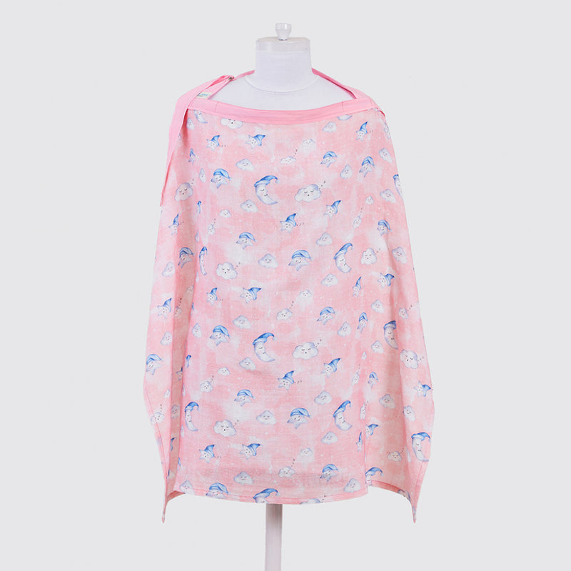 Celestial Pink Organic Muslin Nursing Cover