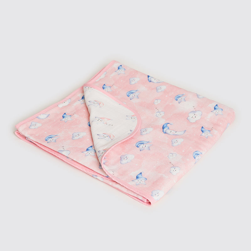 Celestial Pink Organic Reversible Blanket