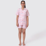 Women Organic Celestial Pink Short Set