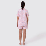 Women Organic Celestial Pink Short Set