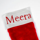 Classic Red Faux Fur Stocking
