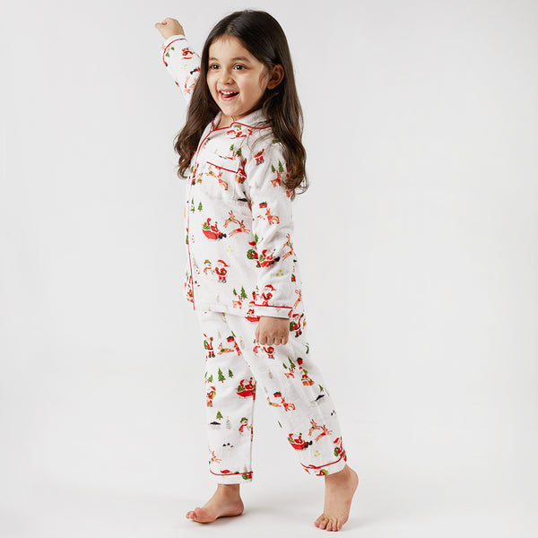 Flannel Dear Santa Pajama Set