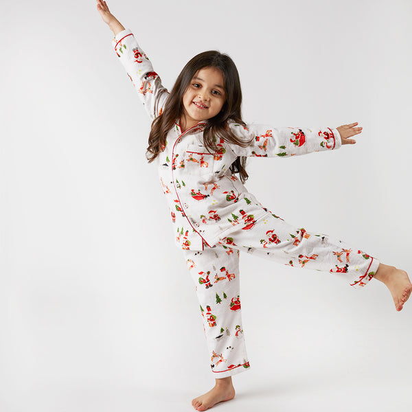 Flannel Dear Santa Pajama Set