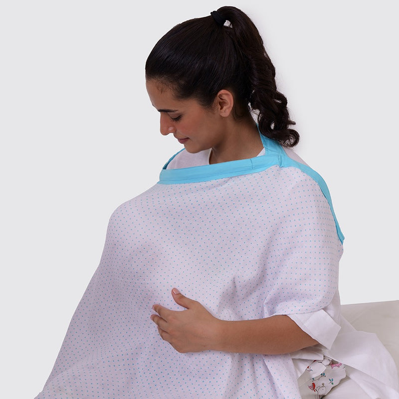 Dots Organic Muslin Nursing Cover