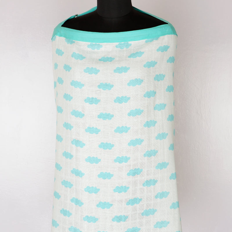 Clouds Organic Muslin Nursing Cover