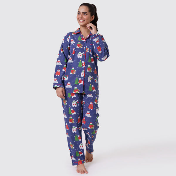 Women Polar Bear Pajama Set