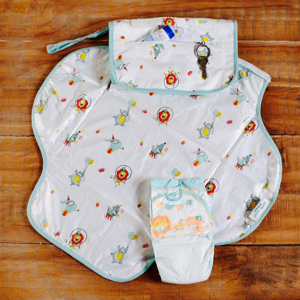 Circus Circus Diaper Clutch