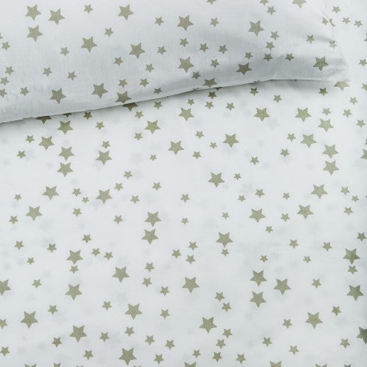 Grey Stars Crib Sheet