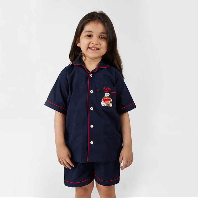 Happy Polar Bear Shorts Set