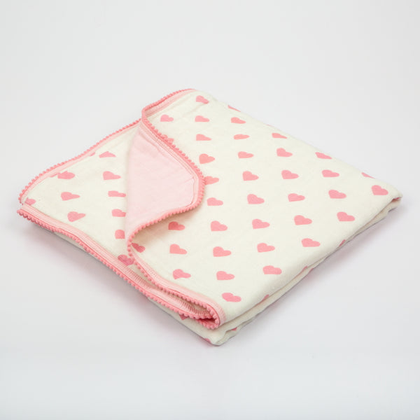 Hearts Reversible Blanket