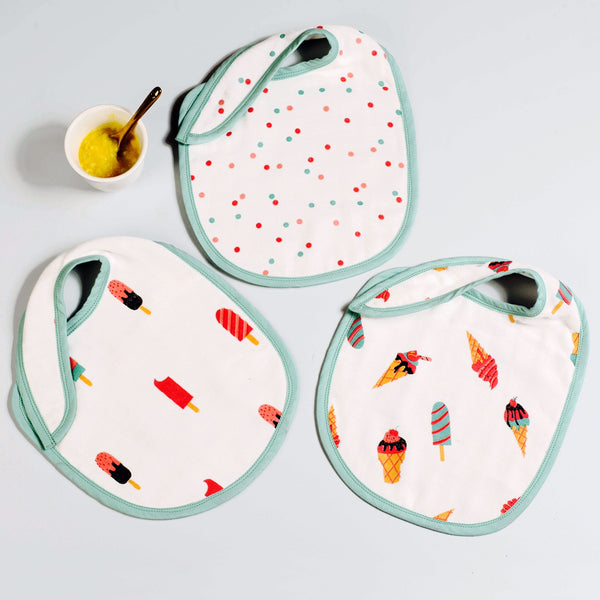 Scoops & Smiles Bib Set