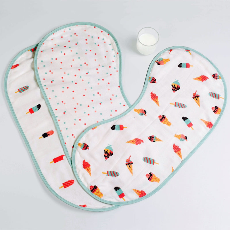 Scoops & Smile Burp Cloth & Bib Set