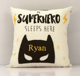 Superhero Sleeps Here' Pillow
