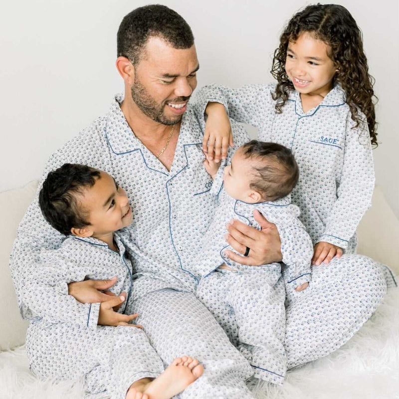 Indigo matching shop pjs