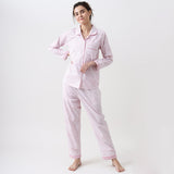 Women Jade Blockprint Pajama Set (Pink)