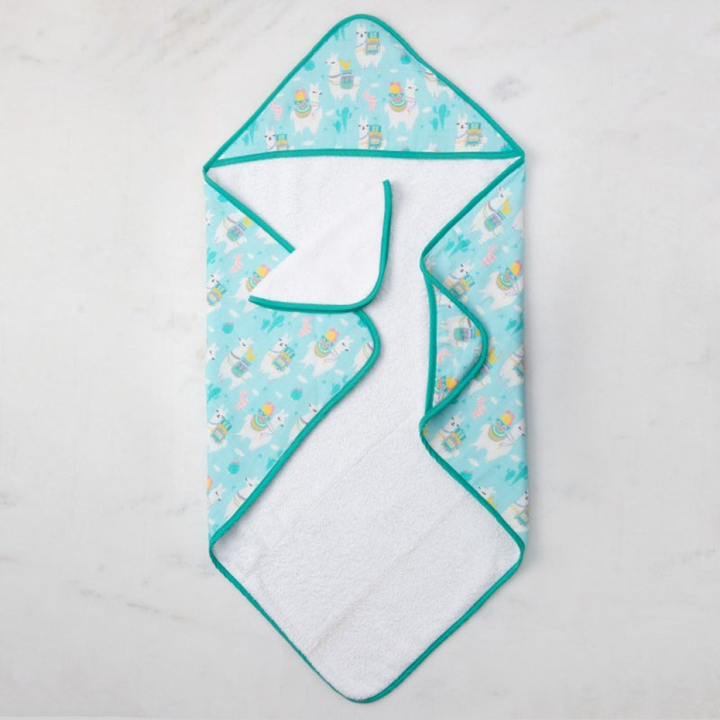 Llama Love Organic Muslin Hooded Towel Little West Street