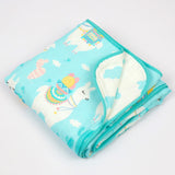 Llama Love Organic Reversible Blanket