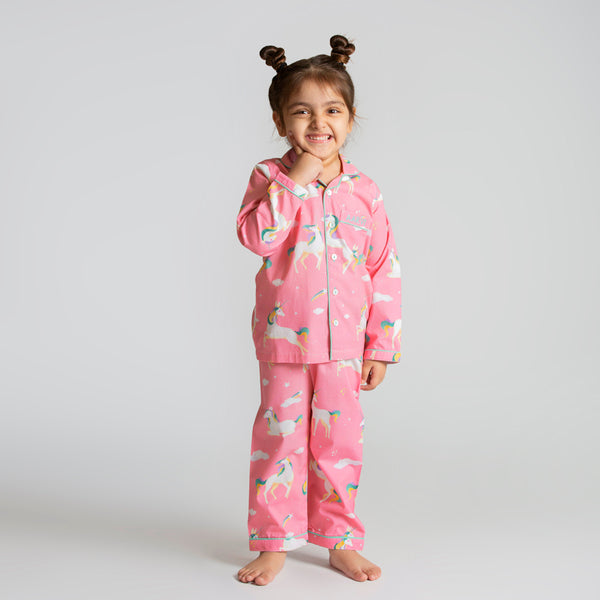 Unicorns Organic Pajama Set For Kids