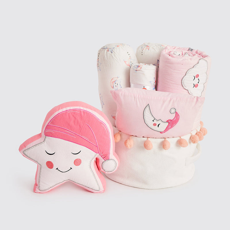 Rockabye Baby Crib Gift Hamper (Celestial-Pink)