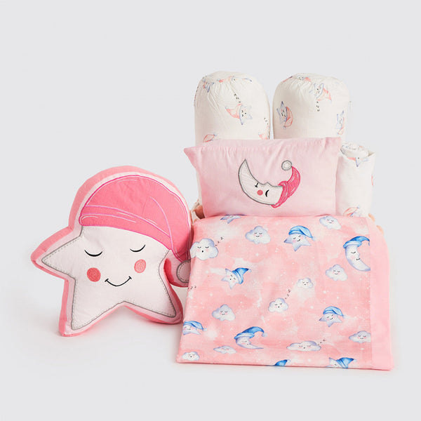Rockabye Baby Crib Gift Hamper (Celestial-Pink)