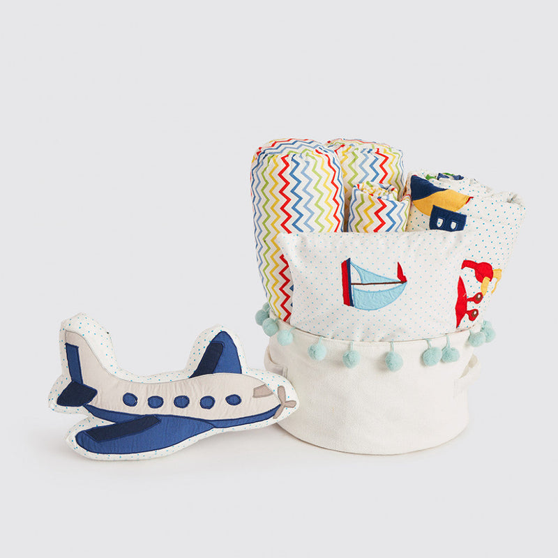 Rockabye Baby Crib Gift Hamper (Alphabets-Blue)