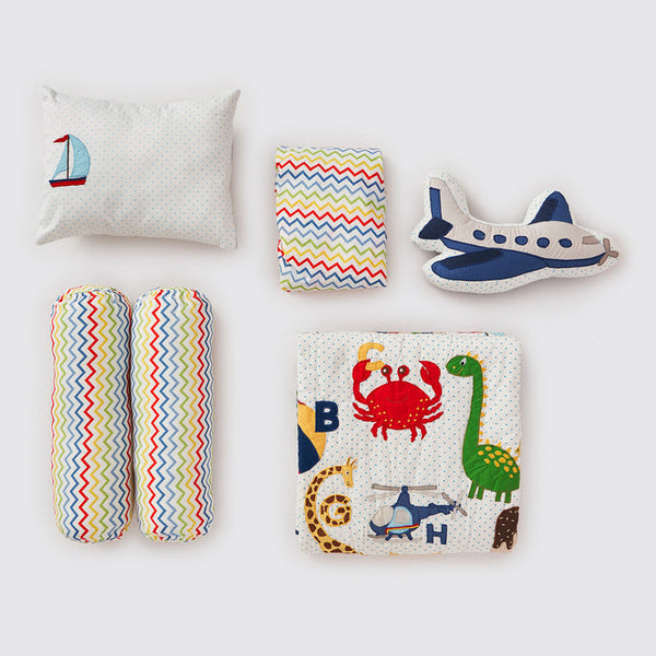 Rockabye Baby Crib Gift Hamper (Alphabets-Blue)