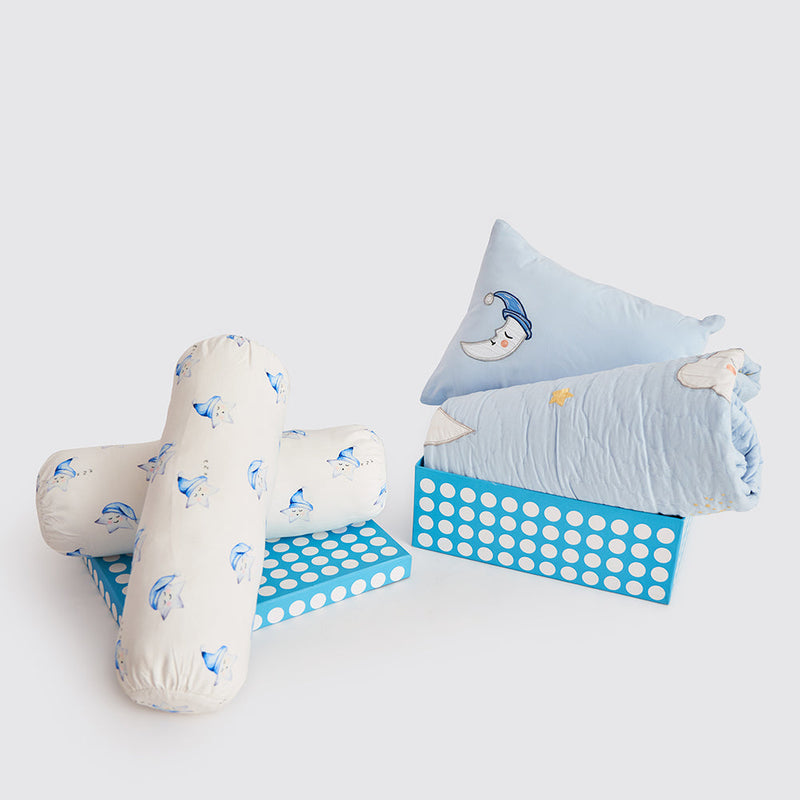 Night Night Crib Gift Set (Celestial-Blue)