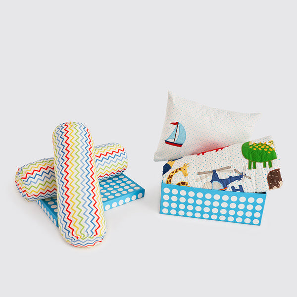 Night Night Crib Gift Set (Alphabets-Blue)