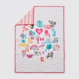 Night Night Crib Gift Set (Alphabets-Pink)