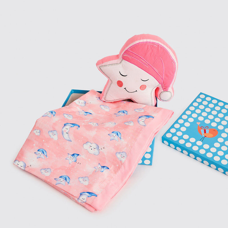Snuggle Time Crib Gift Set (Celestial-Pink)