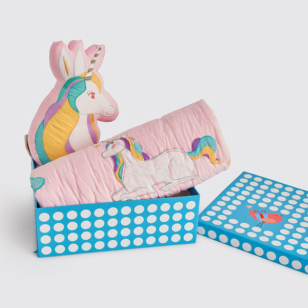 Snuggle Time Crib Gift Set (Unicorns)