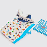 Snuggle Time Crib Gift Set (Alphabets-Blue)