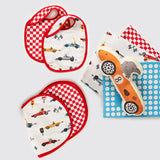 New Beginnings Organic Muslin Gift Box (Racing Cars)