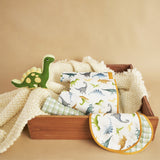 New Beginnings Organic Muslin Gift Box (Dinosaurs)