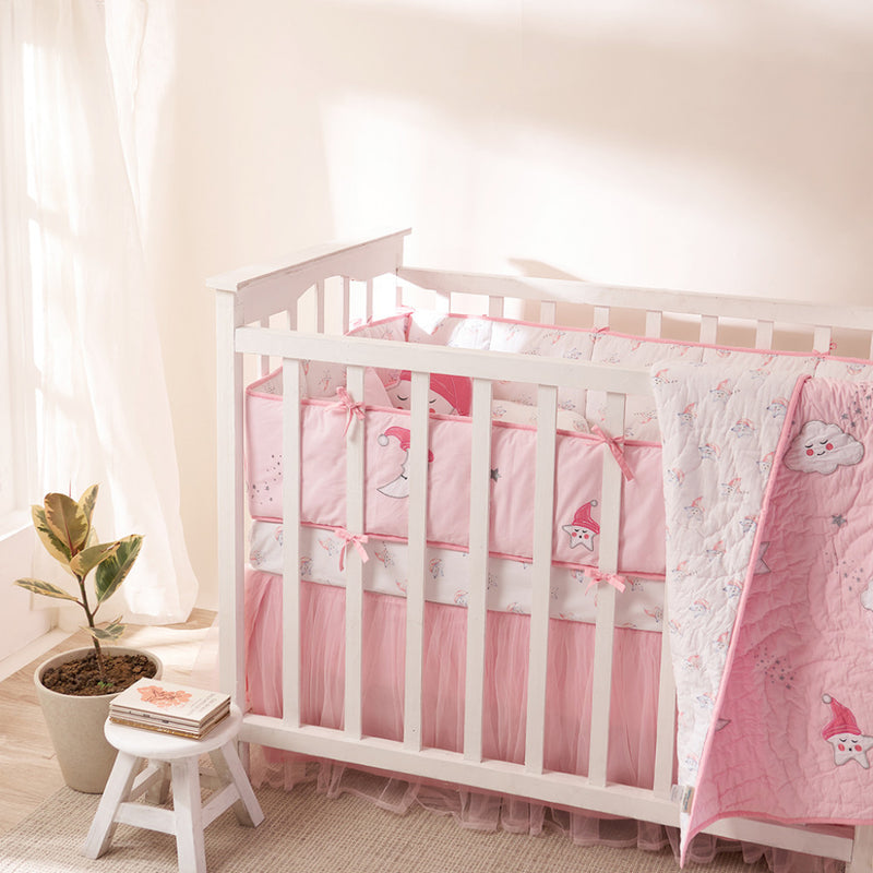 Celestial Pink Complete Crib Bedding Set