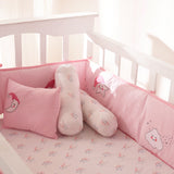 Celestial Pink Complete Crib Bedding Set (With Bumper)