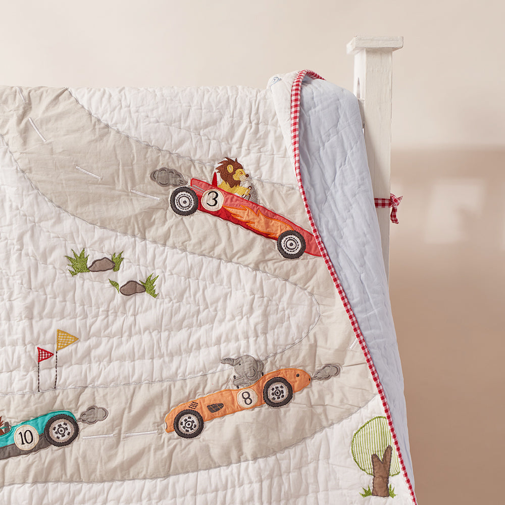 Racing Cars Complete Crib Bedding Set Little West Street
