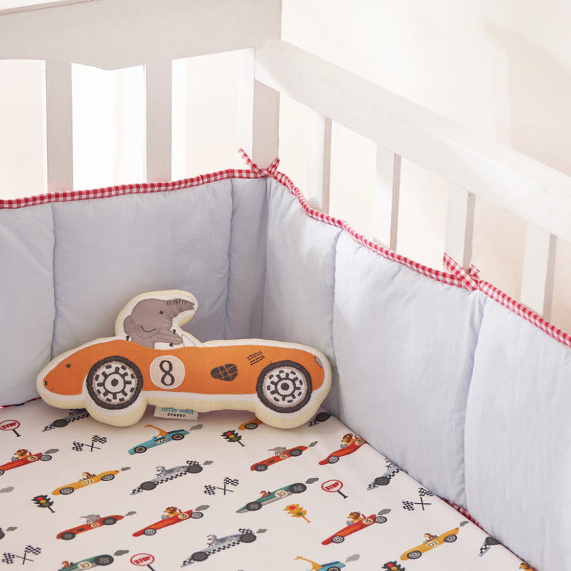 Racing Cars Complete Crib Bedding Set