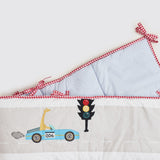 Racing Cars Complete Crib Bedding Set (With Bumper)