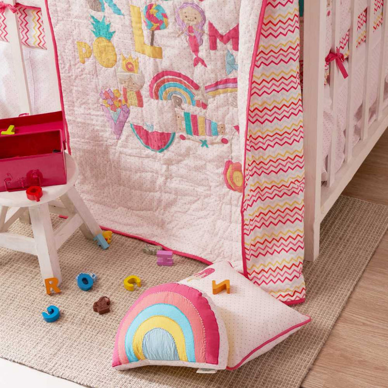 Alphabets Pink Bedding Collection