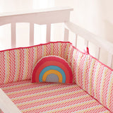 Alphabets Pink Complete Crib Bedding Set (With Bumper)