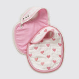 Hearts Bib Set